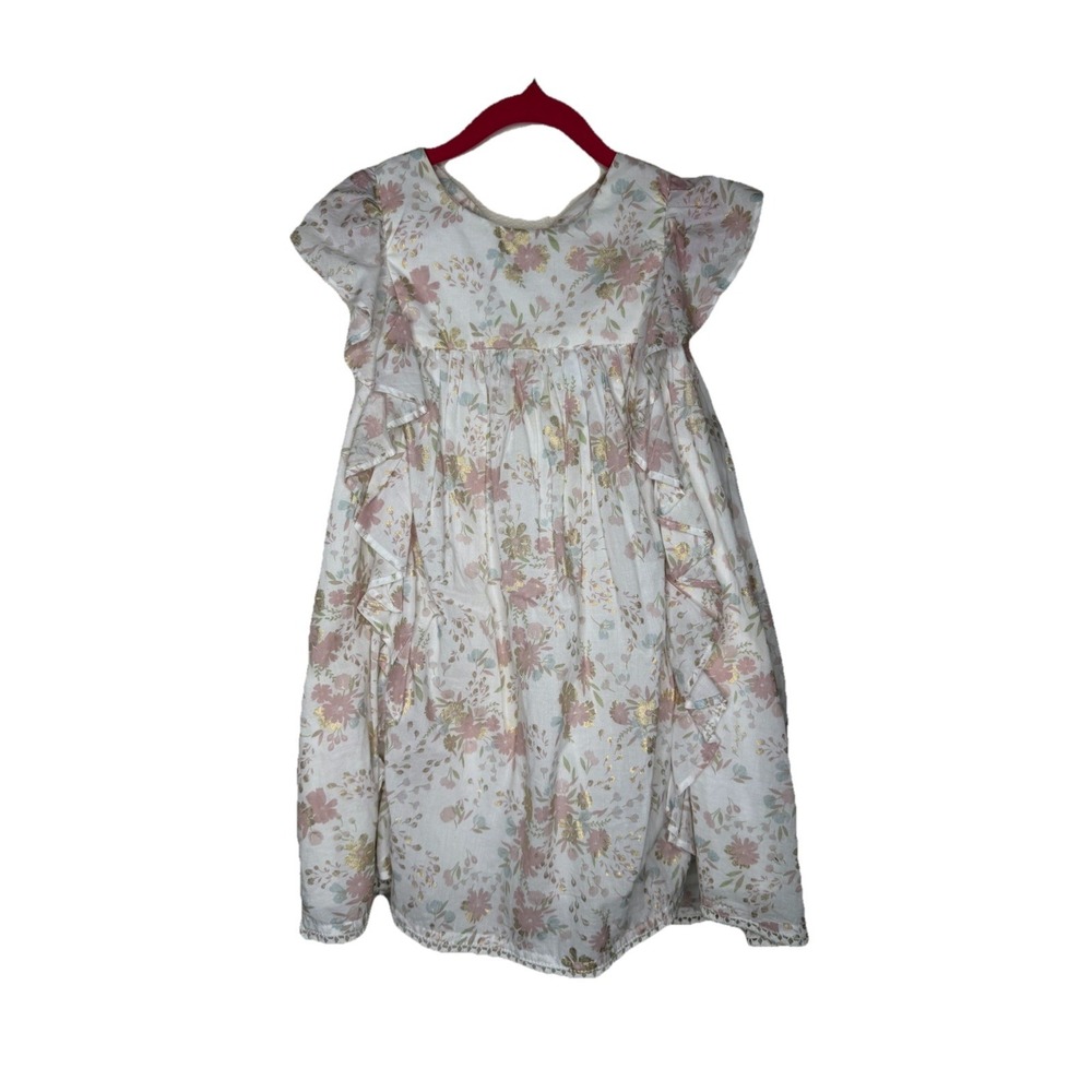 Cupcakes and Cashmere Girls' Floral Print Ruffle‎ Dress  Girl's Size 6